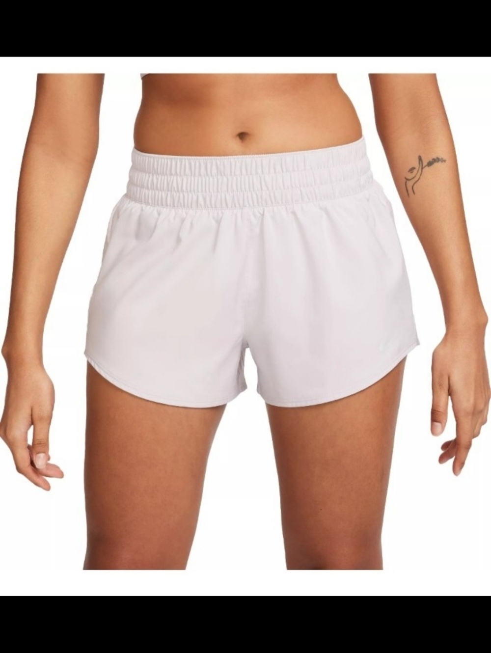 NWT Nike One Dri Fit Mid Rise Brief Lined Shorts Size Medium Light Purple - Picture 1 of 6